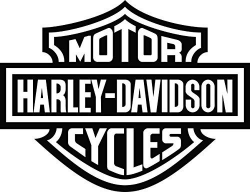 Harley Davidson Bar and Shield Decals (4″x3″, White) Harley ...