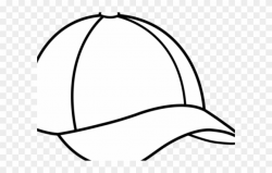 Snapback Clipart Template - Sun Hat Clipart Black And White ...