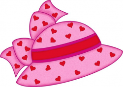 Pink hat with hearts pink hat hats and clip art free - Clipartix