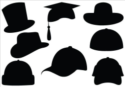 Hat Silhouette Vector Clipart | Silhouette clip art ...