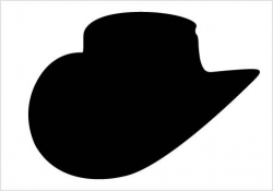 Cow boy hat silhouette vector clipart download cowboy hat ...