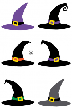 Witch Hat Cut Files + Clip Art - Hey, Let\'s Make Stuff