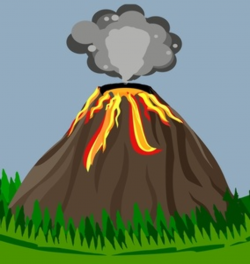Hawaii Volcano Clipart
