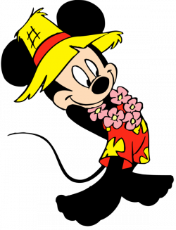Hawaiian clipart mickey mouse, Hawaiian mickey mouse ...
