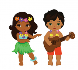 Hawaiian Hula Girl Clipart