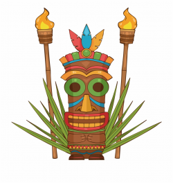 Hawaiian clipart tiki torch, Hawaiian tiki torch Transparent ...