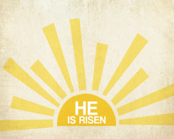 He Has Risen Clip Art | Click to Download | Easter bulletin ...