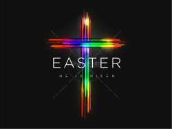 Easter Cross He Is Risen Sermon PowerPoint | Easter Sunday ...