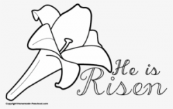 He is risen black and white clipart clipart images gallery ...