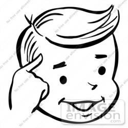 Head Clipart Black And White | Free download best Head ...