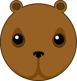Free Clipart: Cute bear head | ikabezier