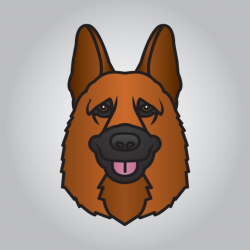 Police Dog Head Illustration And Mascot Good For Symbol ...
