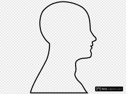 Head Outline Clip art, Icon and SVG - SVG Clipart