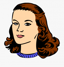Woman Head Clipart - Woman With Big Head Clipart #400021 ...