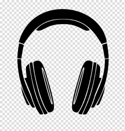 Black headphones illustration, Headphones Silhouette ...