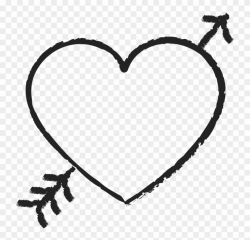 Download Heart Clipart Black And White - Cute Heart Png ...