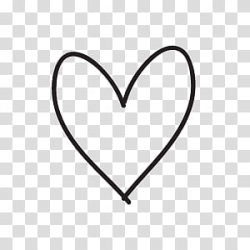 BASIC DOODLES, heart sketch transparent background PNG ...