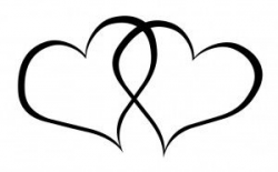 Double Heart Clipart Black And White | Clipart Panda - Free ...
