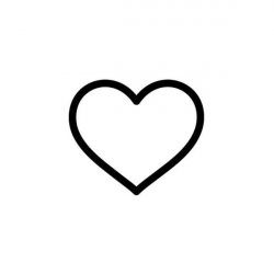 Black heart heart outline clipart black and white free clip ...