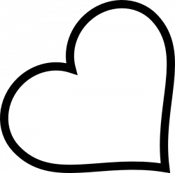 Heart clipart black and white black and white heart outline ...
