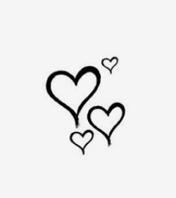 Small heart clipart black and white clipart images gallery ...