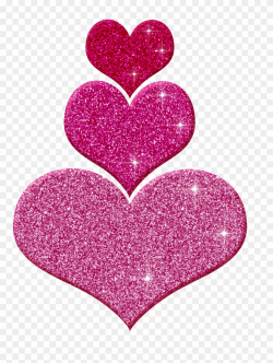 Pink Glitter Hearts Clipart - Png Download (#2044114) - PinClipart