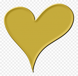 Clipart Heart In Gold - Gold Heart Png Clipart Transparent Png ...