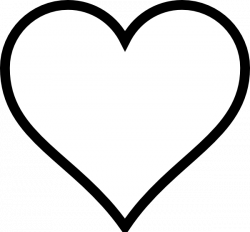 heart stencil | Plain Heart clip art - vector clip art online ...