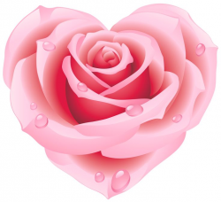 Large pink rose heart clipart hearts clip art - Cliparting.com