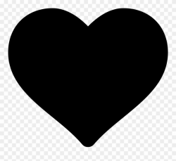 Ul Icon Herz Schwarz - Black Heart Silhouette Clipart (#44245 ...