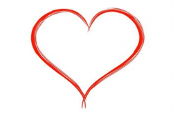 Red White Heart Outline Blank Template - Imgflip