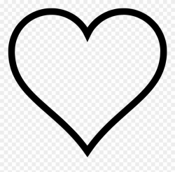 Download Png - Black Heart Outline Clipart (#3417063 ...
