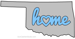 Oklahoma map home heart outline shape state stencil clip art ...