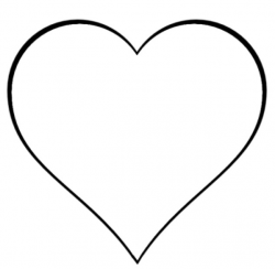 Heart Outline Clipart Black And White