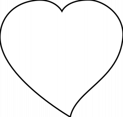 Heart black and white heart outline clipart black and white ...