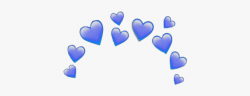 blue #heart #crown #heartcrown #emoji #sticker #iphone ...