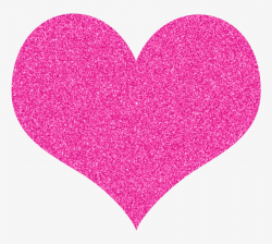 Free Glitter Hearts Clipart - Pink Glitter Heart Png ...