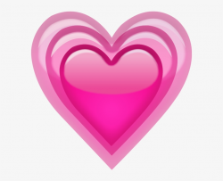 Pink Vibrating Hearts - Iphone Heart Emoji Png - Free ...