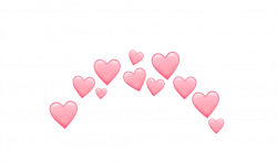 kawaii heart hearts crown tumblr emoji emojis sticker...