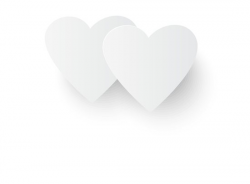 \'White hearts on a transparent background.\' Poster by Lesiay