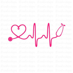 Heartbeat SVG, Nurse SVG, Doctor SVG, Healthcare Svg, Stethoscope ...