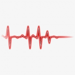 Px Red Heart With Heartbeat Logo - Red Heart Beats Png , Transparent ...