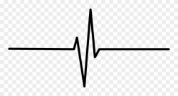 Line Clipart Heartbeat - Black Heart Rate Transparent Background ...