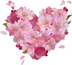 Pink Flower Heart Clipart | Gallery Yopriceville - High-Quality ...