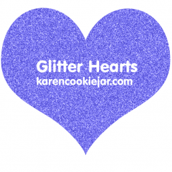 Free Glitter Hearts Clipart - Karen Cookie Jar