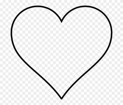 Permalink To Heart Clipart Black And White - Heart Outline .png ...