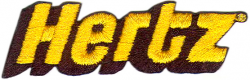 Hertz Car Rental Embroidered Patch