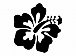Svg Royalty Free Download Hawaiian Flower Clipart Black ...