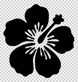 Hawaiian hibiscus Flower Silhouette, flower PNG clipart ...
