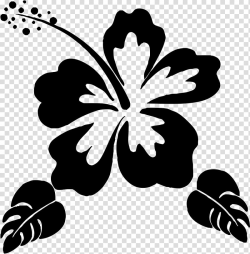 Hibiscus art, Silhouette Flower Stencil , Hawaii flower ...